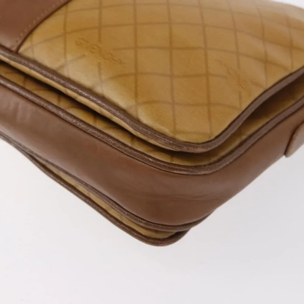 Authentic GIVENCHY Shoulder Bag PVC Canvas Beige Gold - Picture 6 of 16